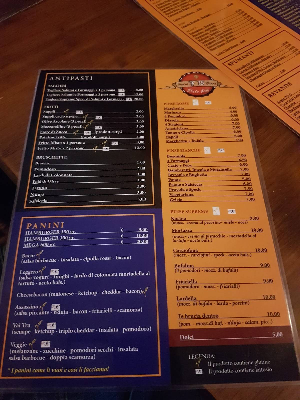 Menu di F15 