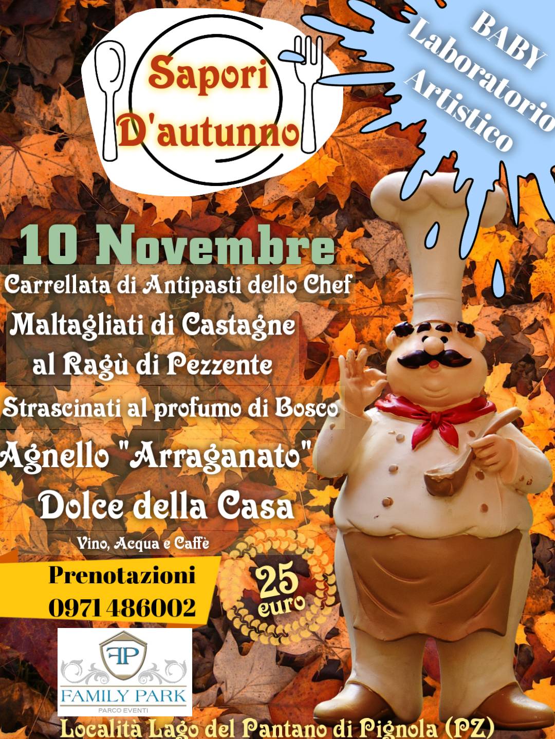Menu di Family Park Parco Eventi - Sala meeting a Potenza 