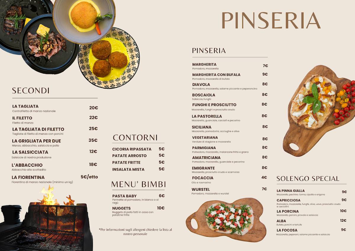 Menu di Agriturismo Il Solengo 