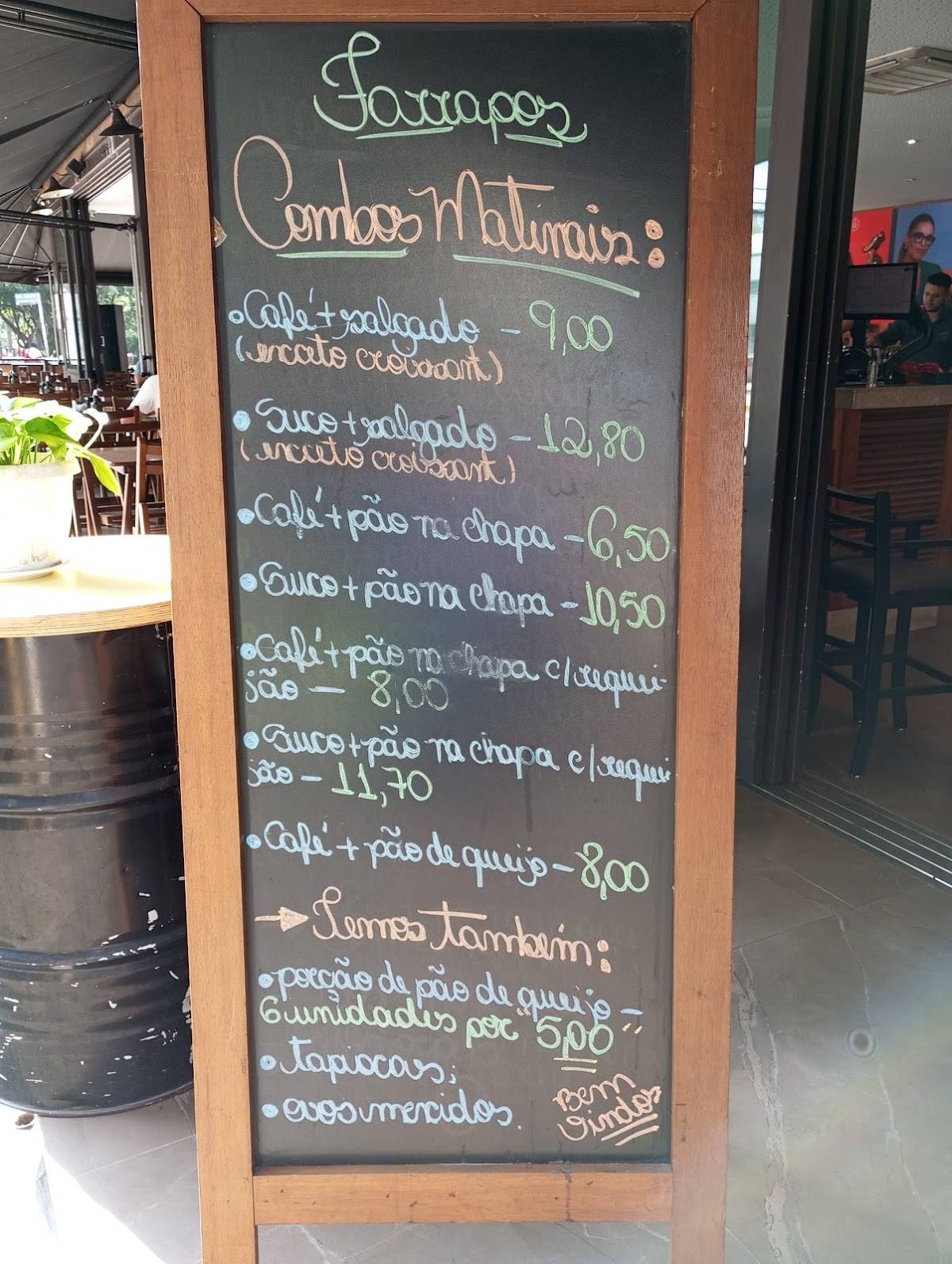 Churrascaria e Pizzaria Farrapos cardápio