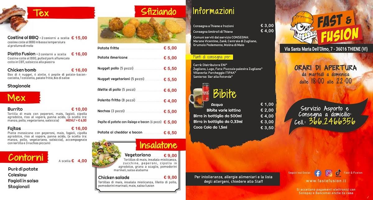 Menu di Fast & Fusion Gastrofood 