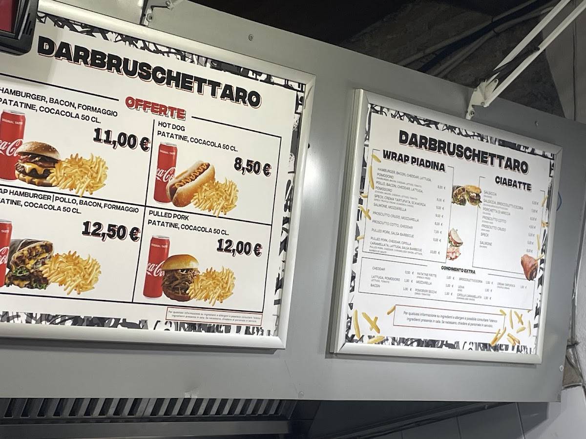 Menu di Dar Bruschettaro 