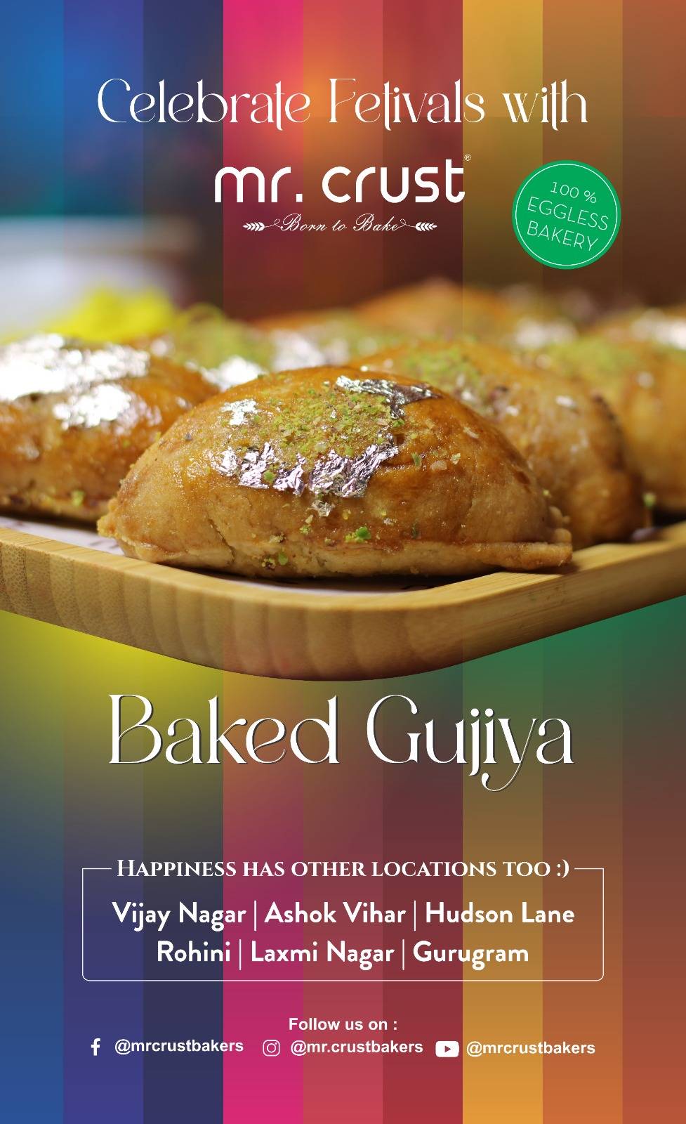 Mr. Crust Bakers menu