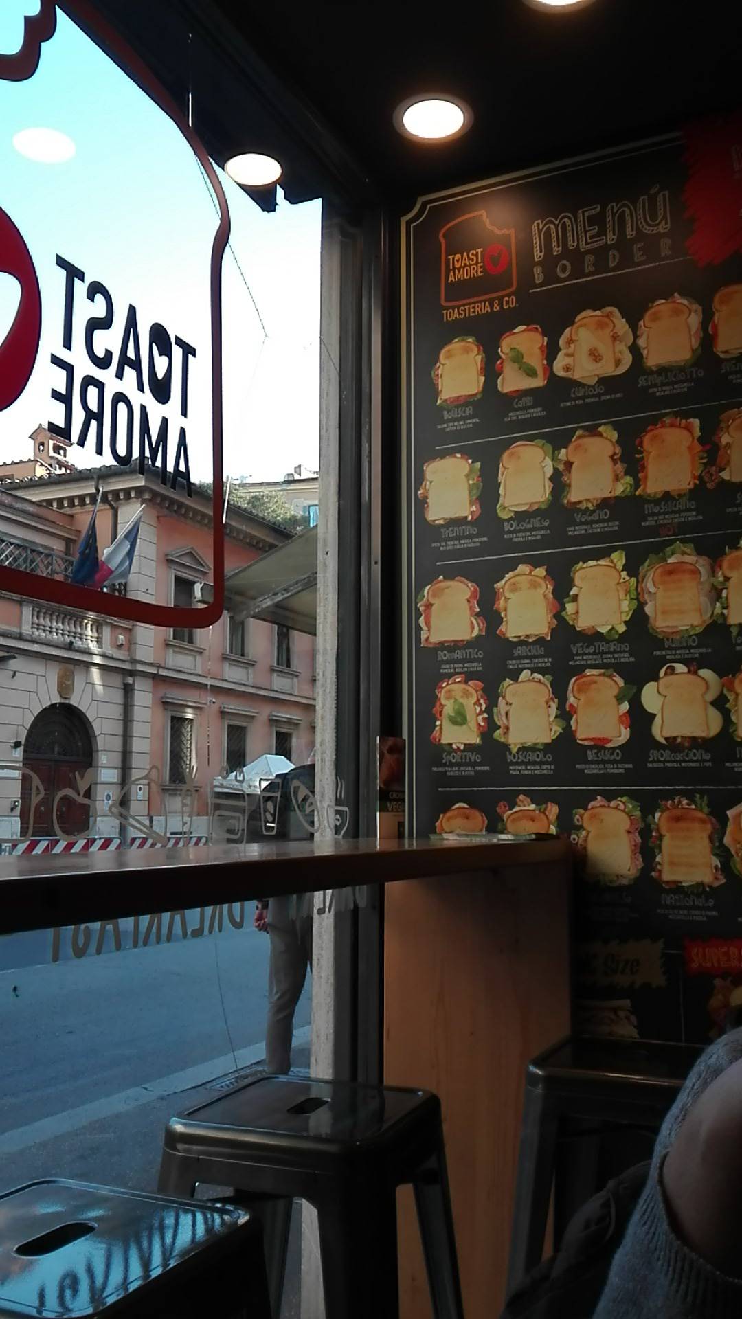 Menu di Toastamore 