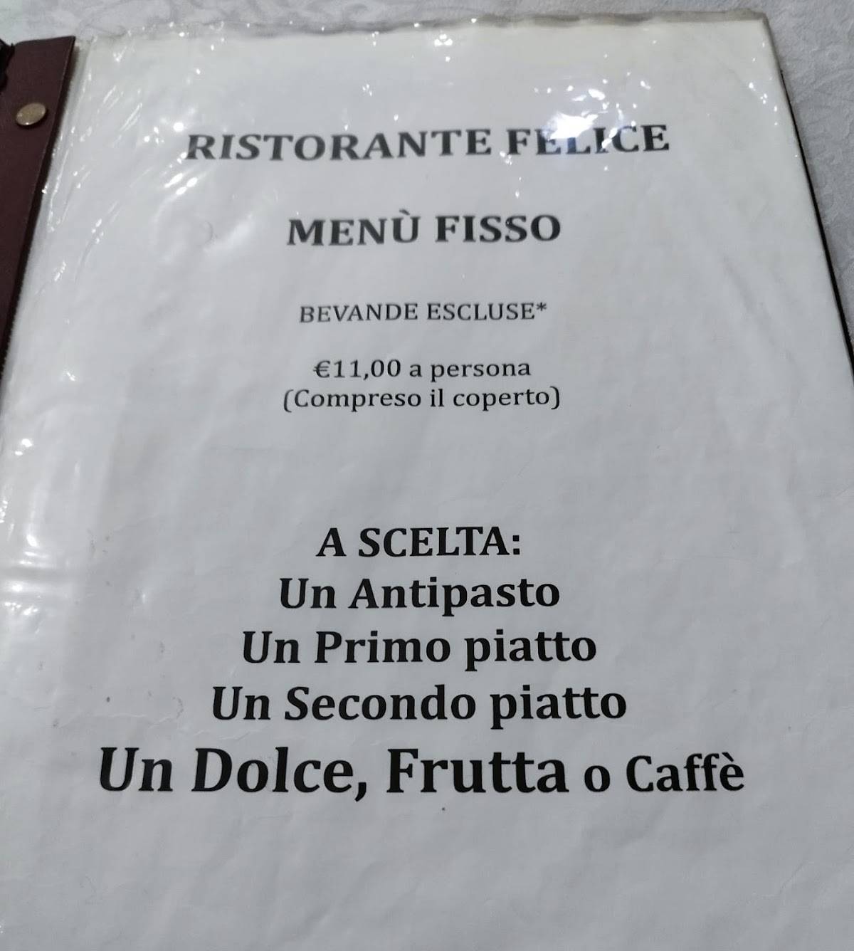 Menu di Felice (Ristorante Cinese) 