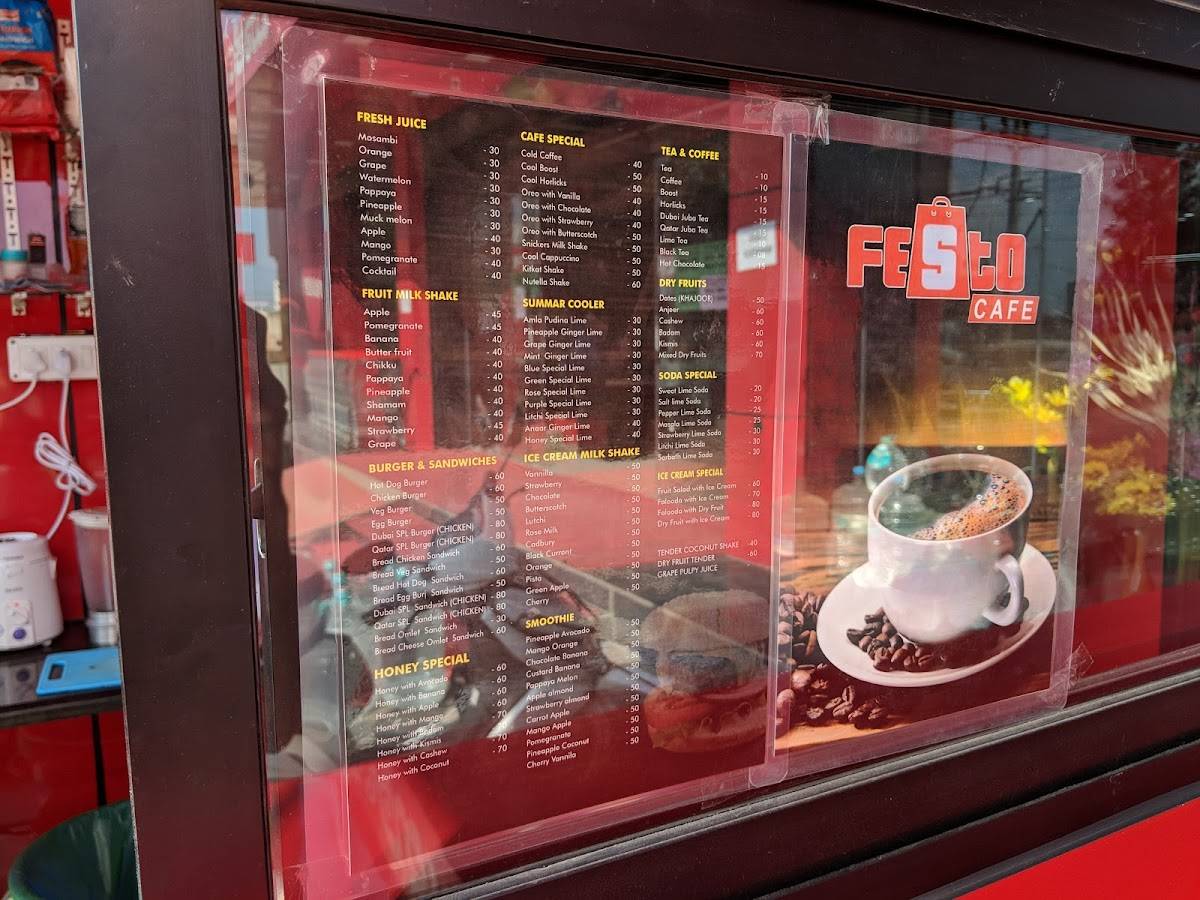 Festo Cafe menu
