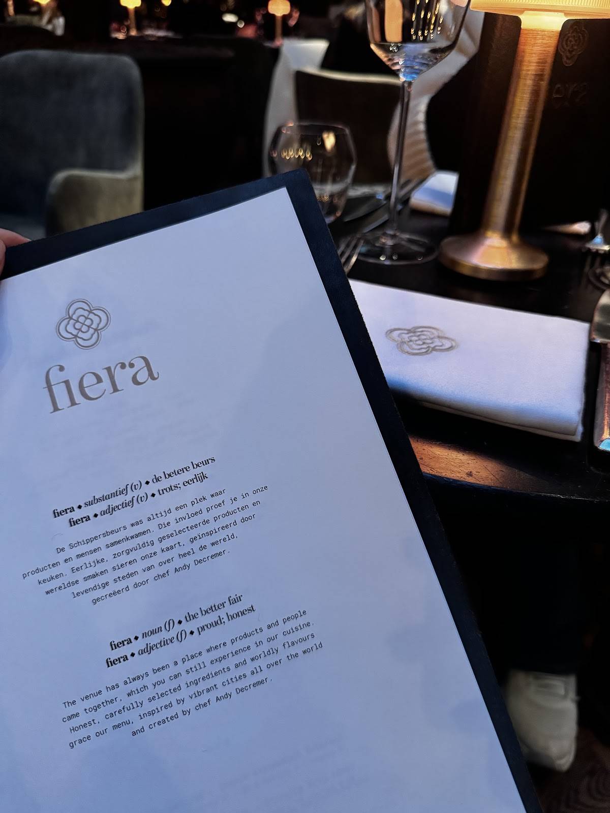 Menu de Fiera