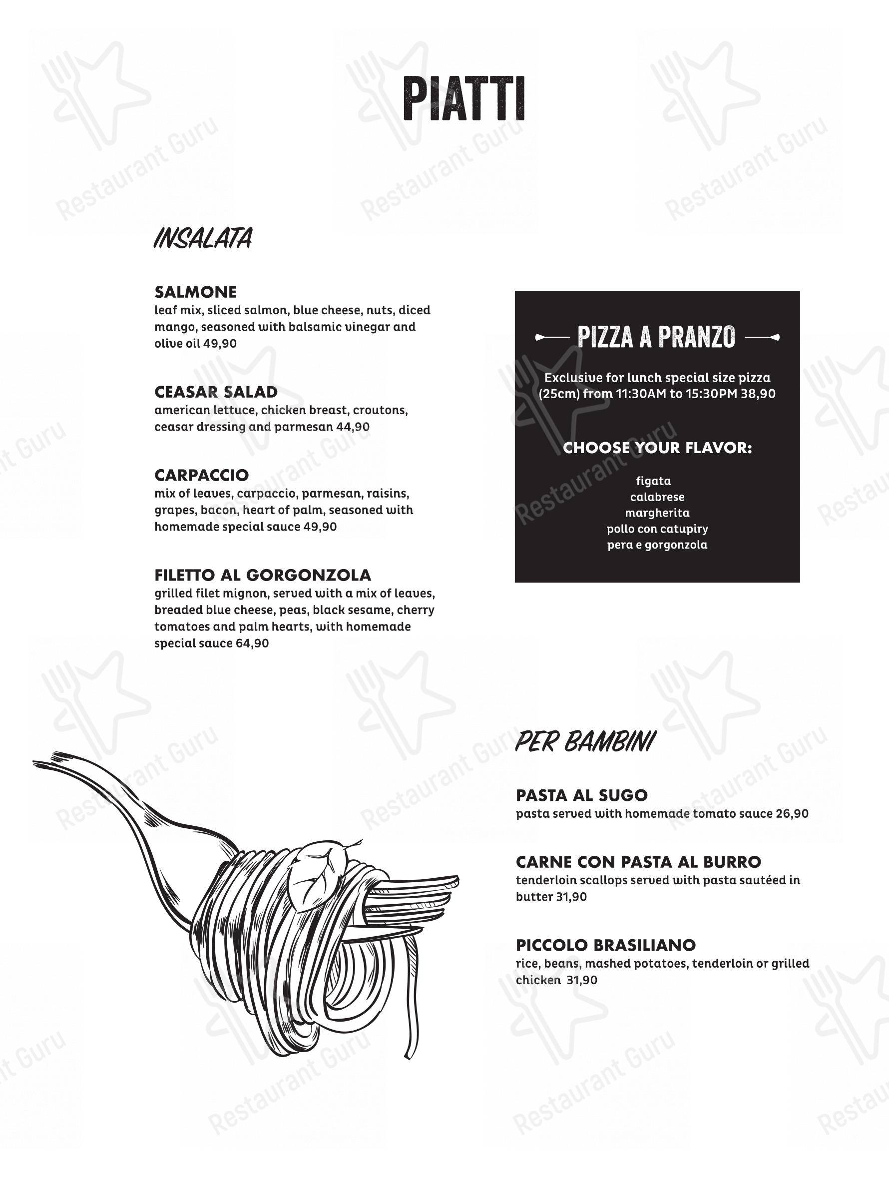 Основное меню para Figata Pizza & Pasta - Shopping Vitória restaurante