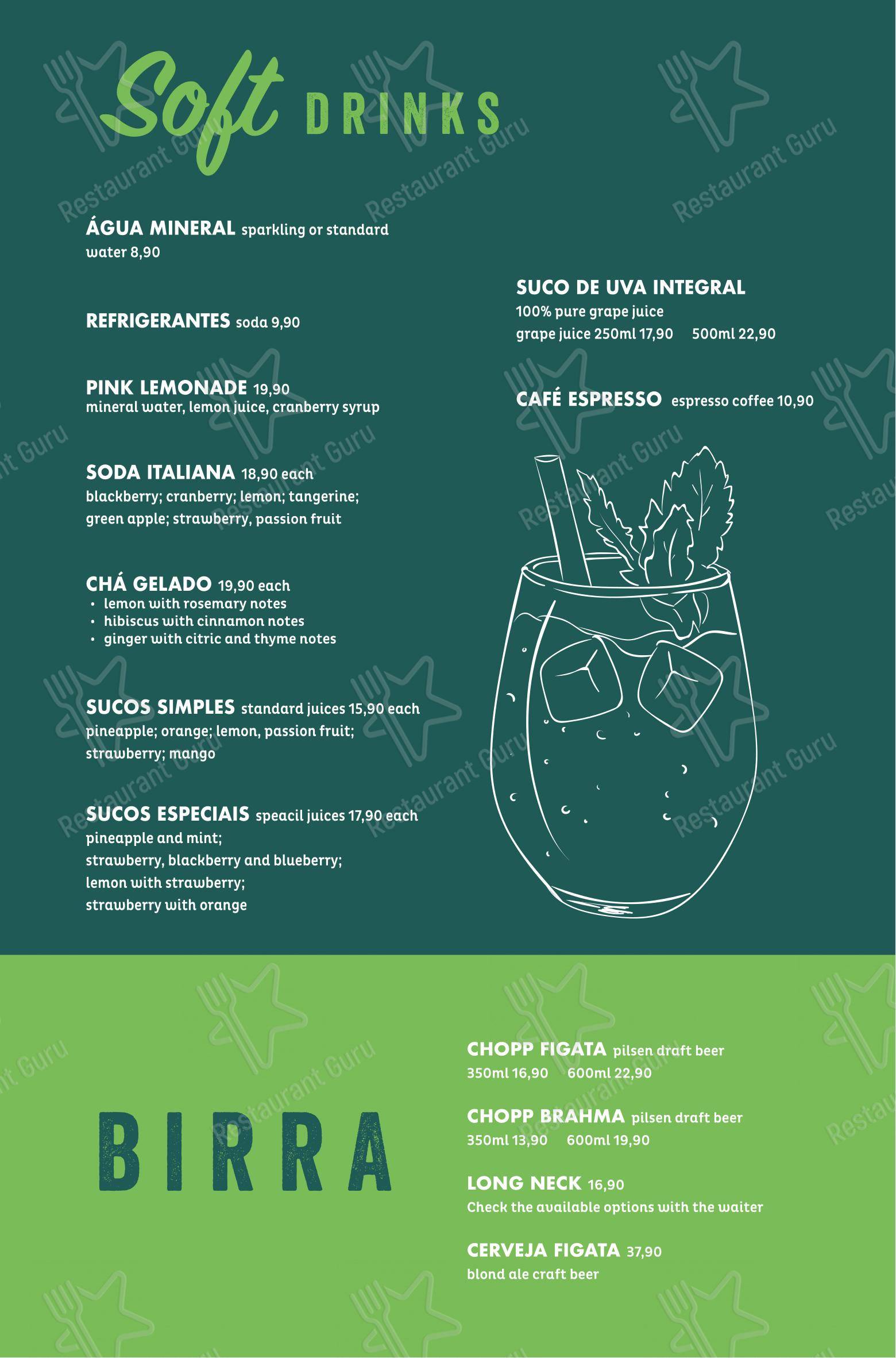 Figata Pizza & Pasta - Shopping Vitória - Menu bar