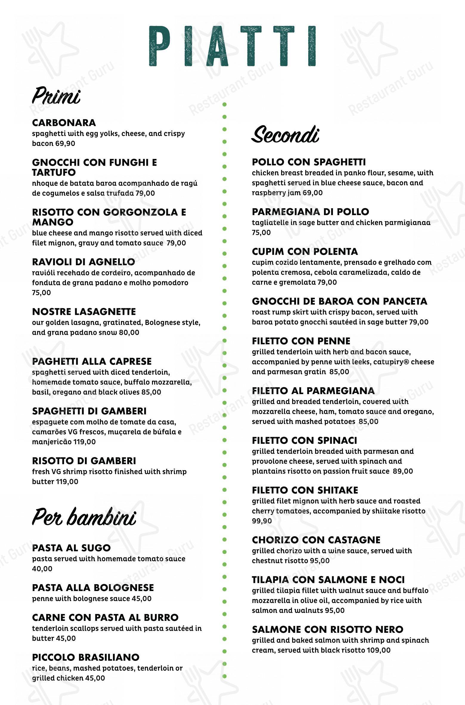 Figata Pizza & Pasta - Shopping Vitória - Menu bar
