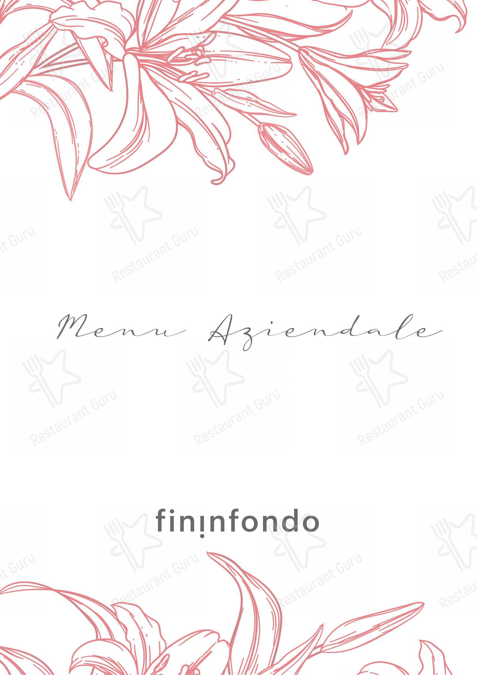 Menu di Fininfondo