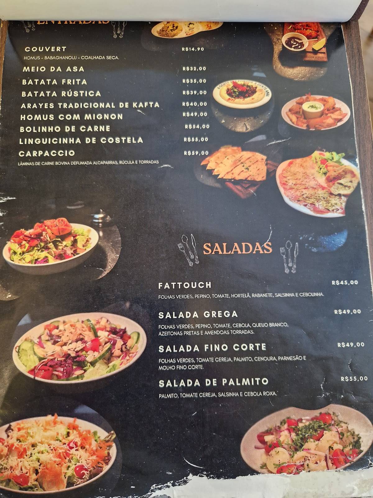 Fino Corte cardápio