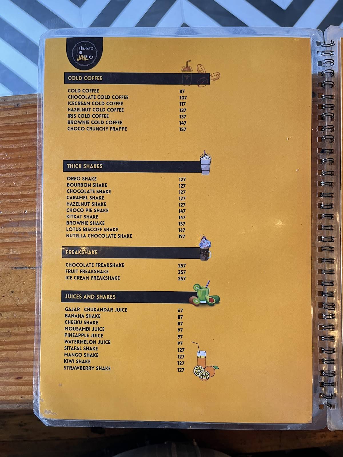 Flavours Of Jail ( Jail Cafe India ) menu