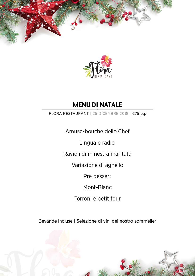 Menu di Flora Restaurant 