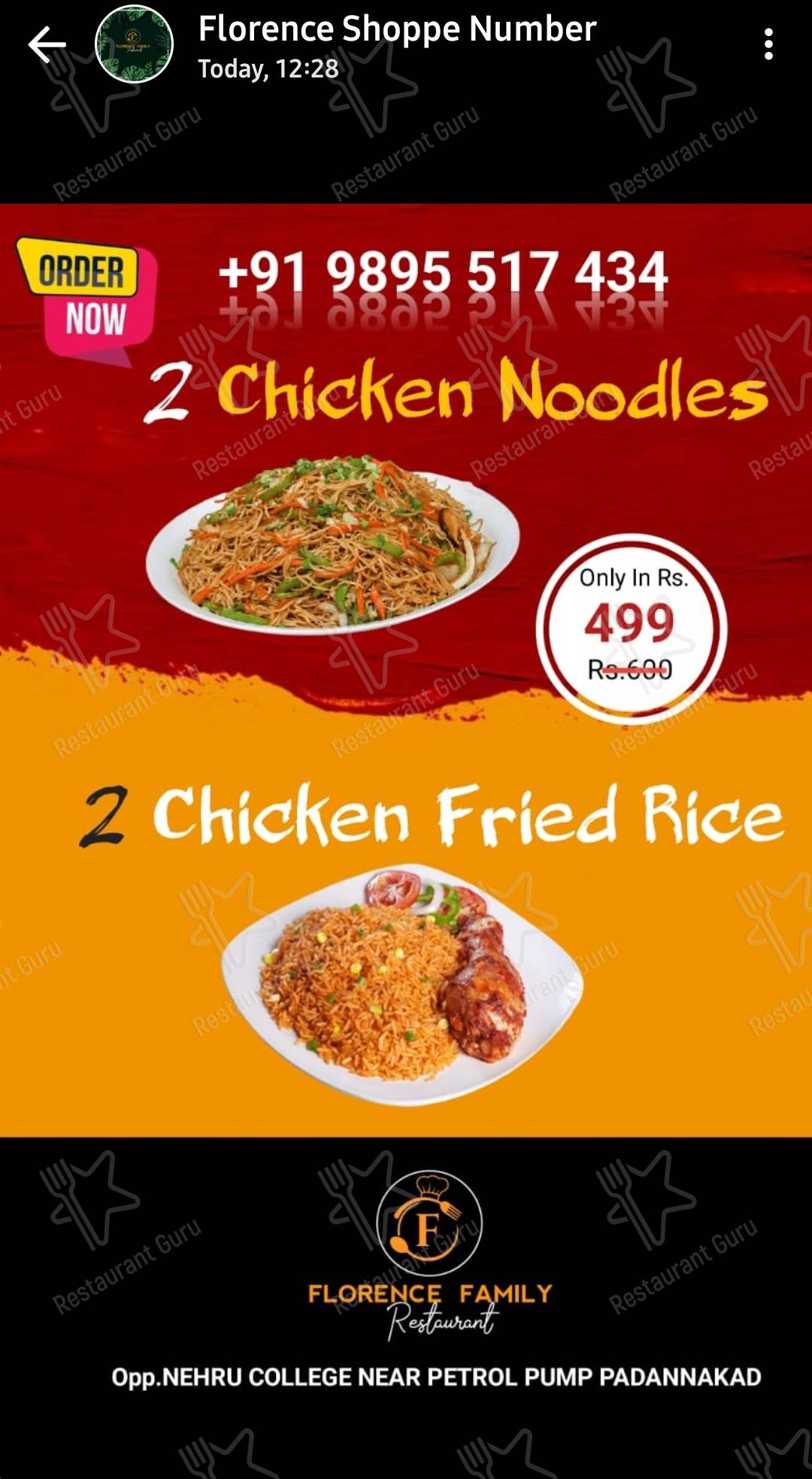 Check out the menu for Florence Family Restaurant