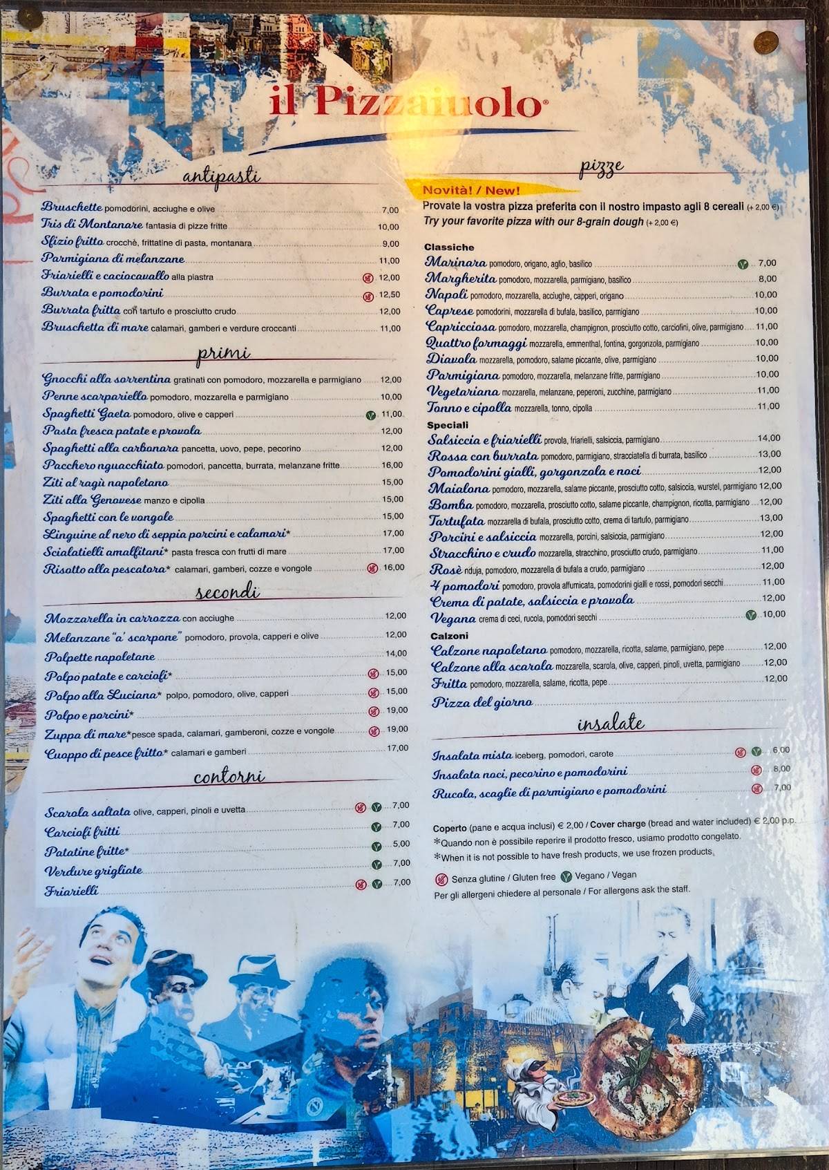 Menu di Il Pizzaiuolo 