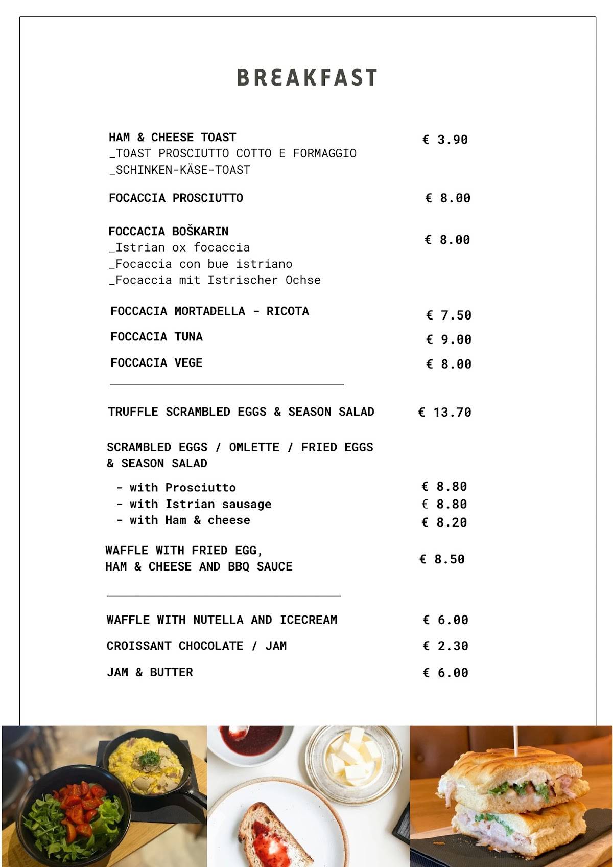 Menu di Fora Le Porte 
