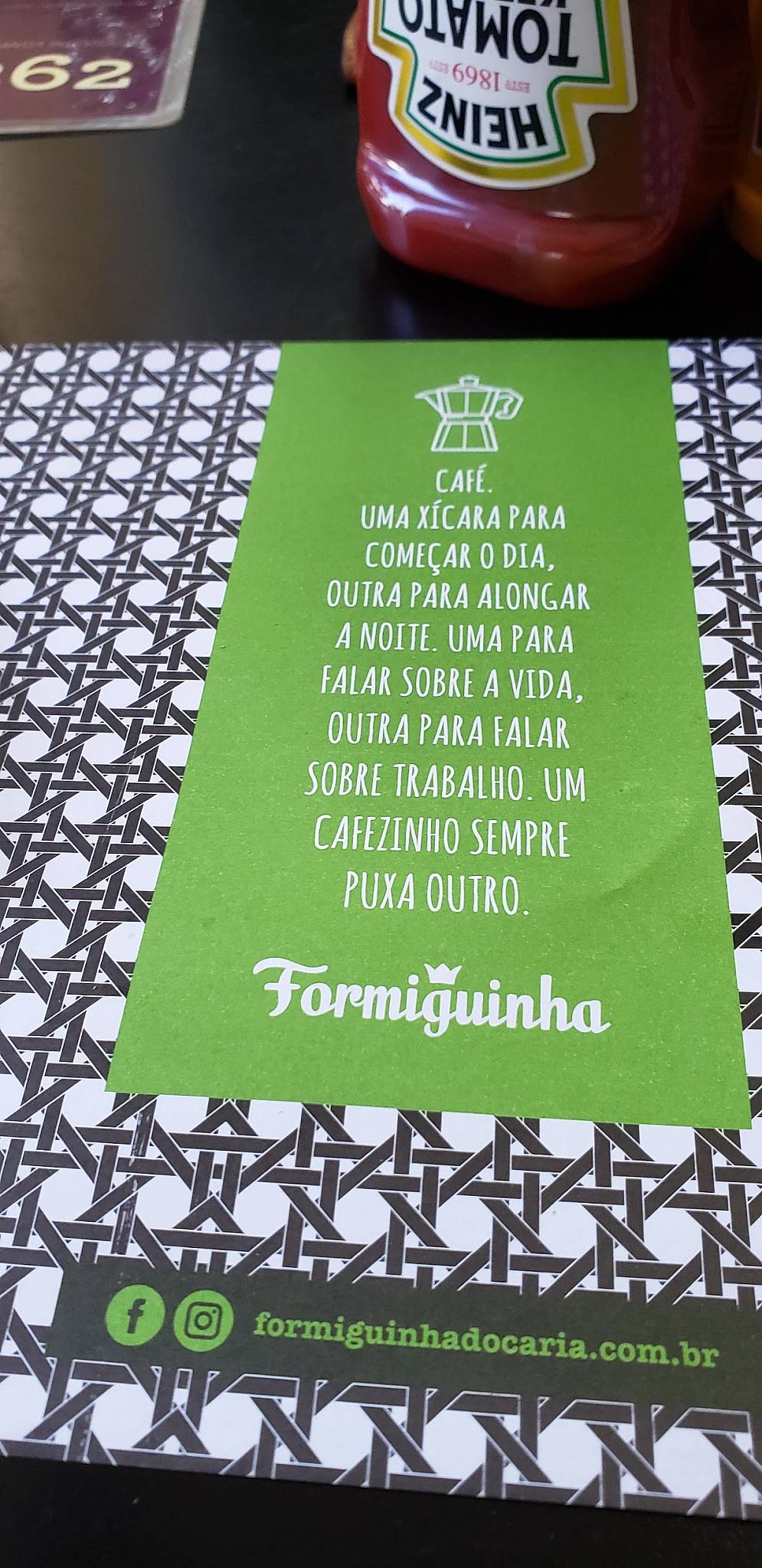 Formiguinha Doçaria cardápio