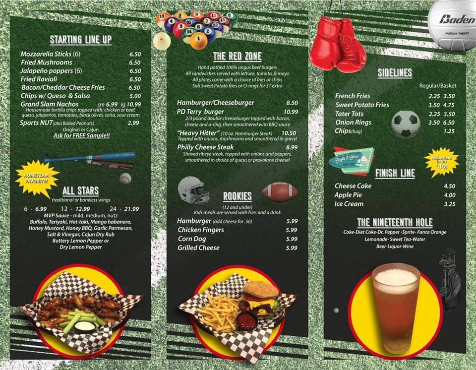 Menu at Wingnutz pub & bar, Fountain Inn