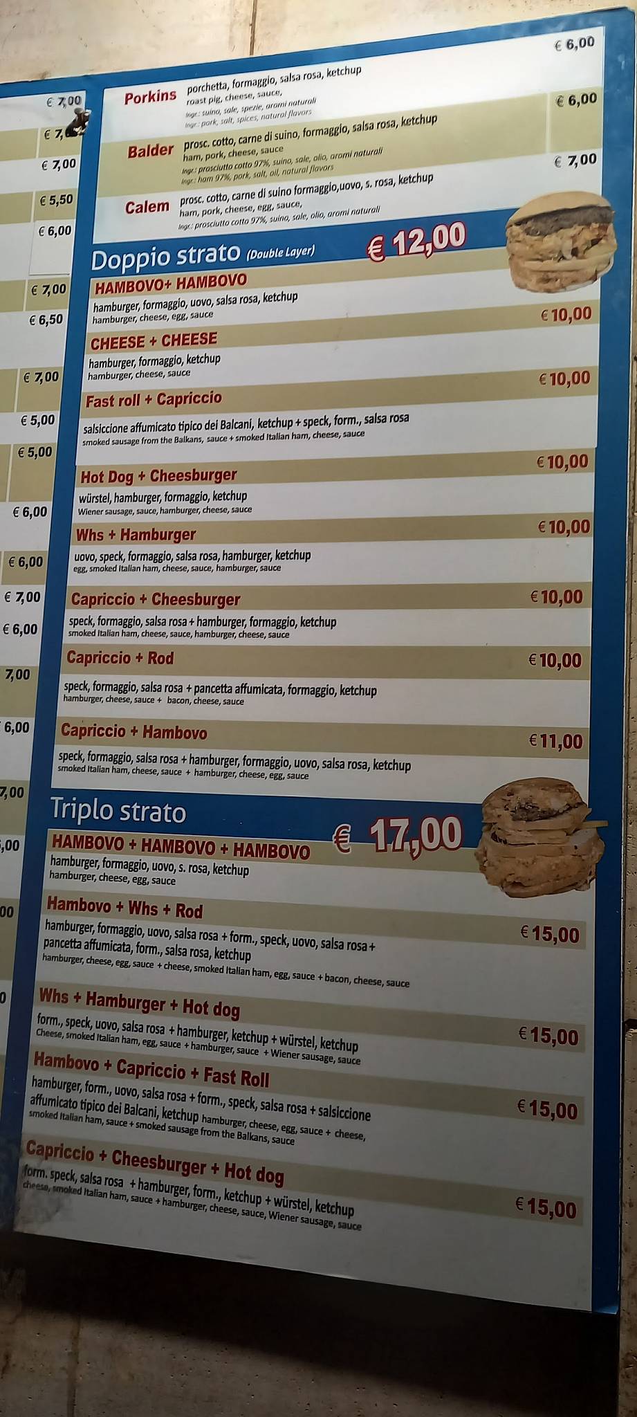 Menu di Four Refral 