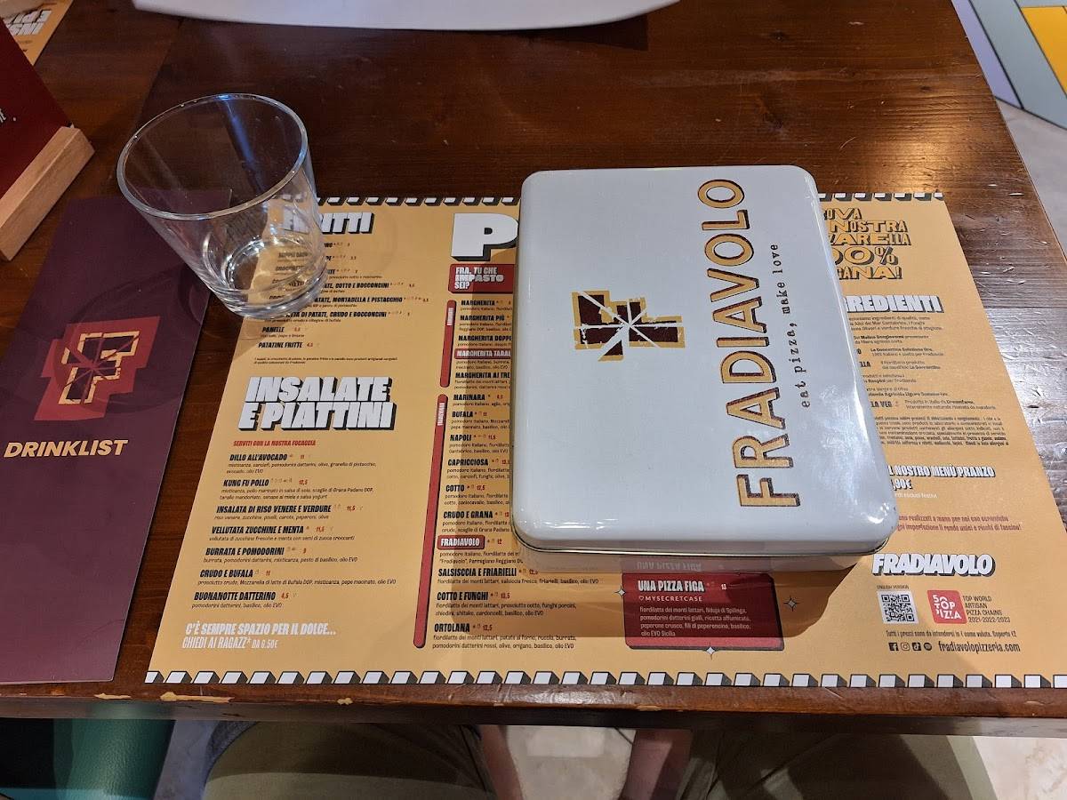 Menu di Fradiavolo Pizzeria - Arese IL CENTRO 