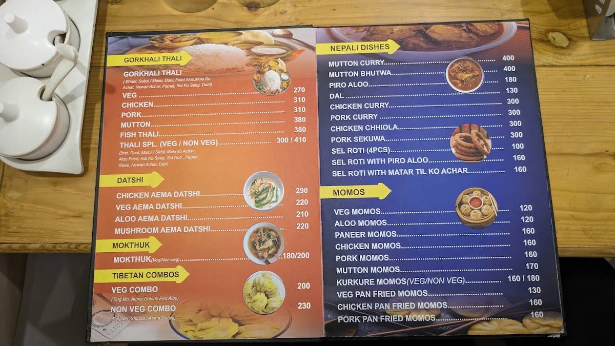 Freedom Corner menu