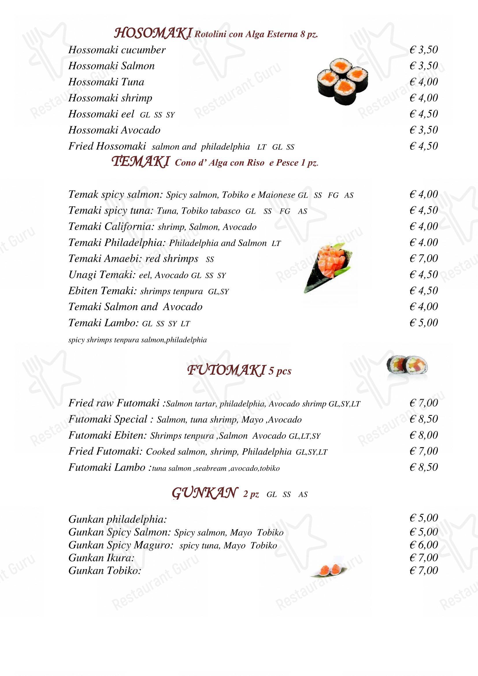 菜单 per Città del Drago in Milano