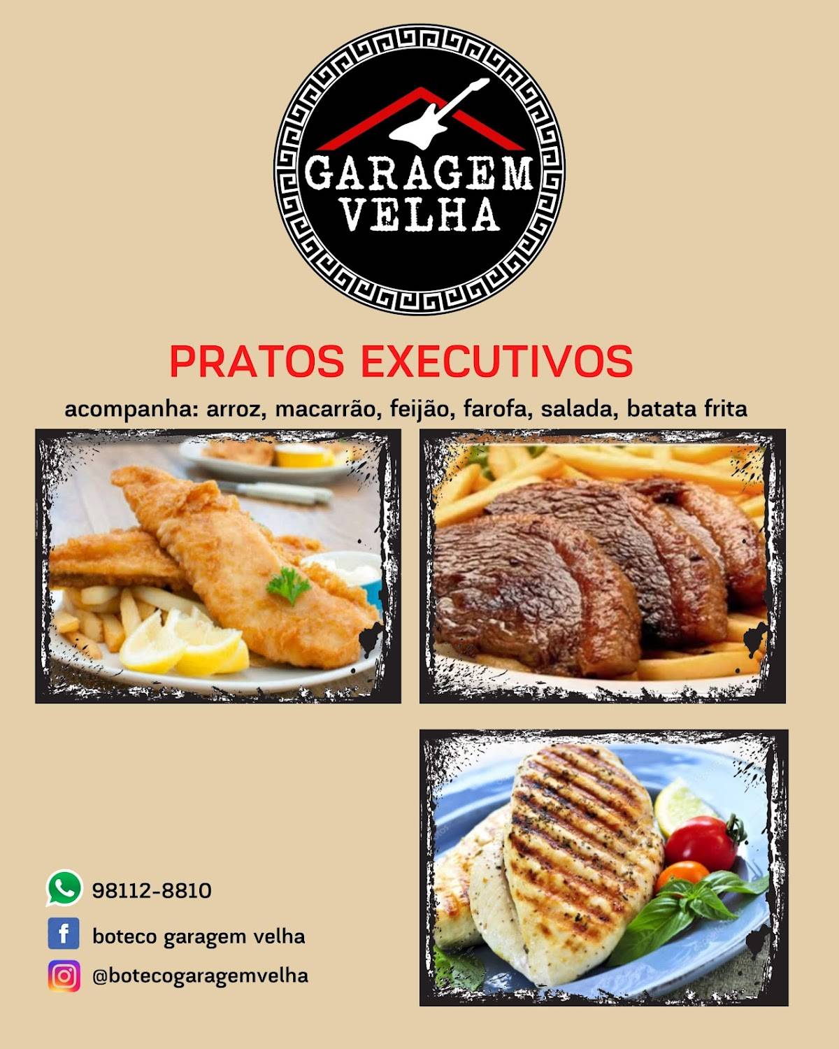 Garagem Velha bar e restaurante cardápio
