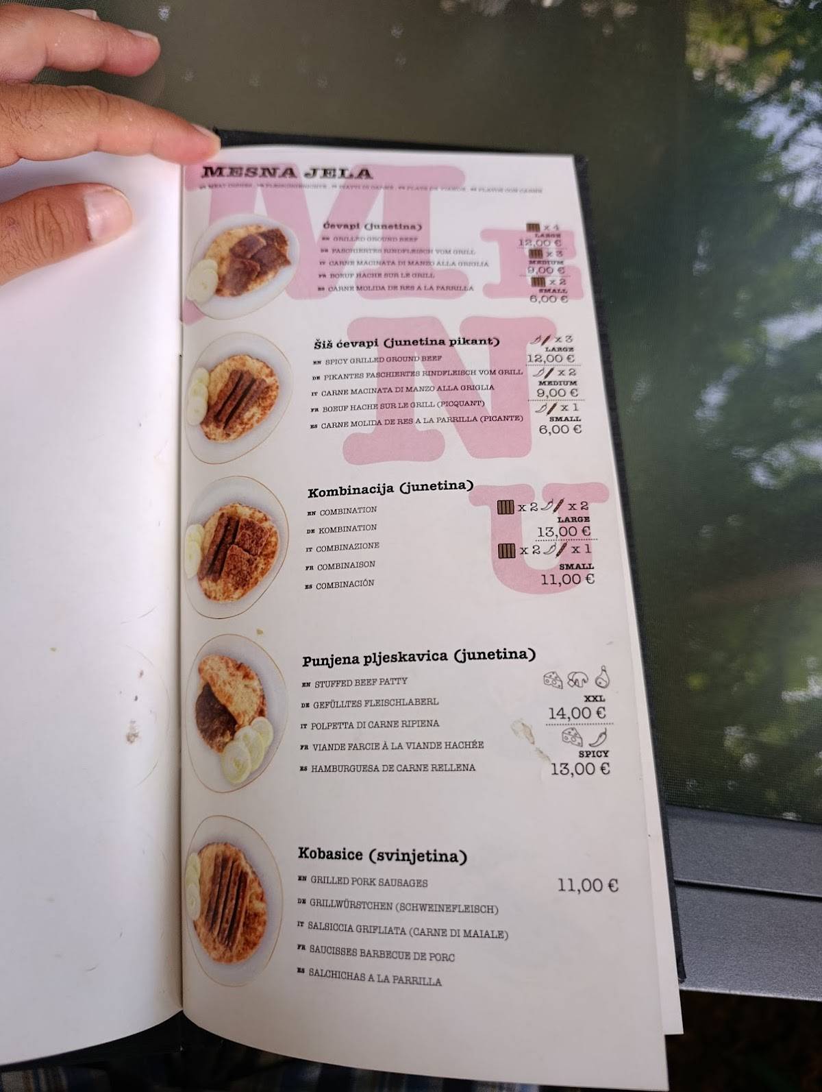 Menu di GRICKO 