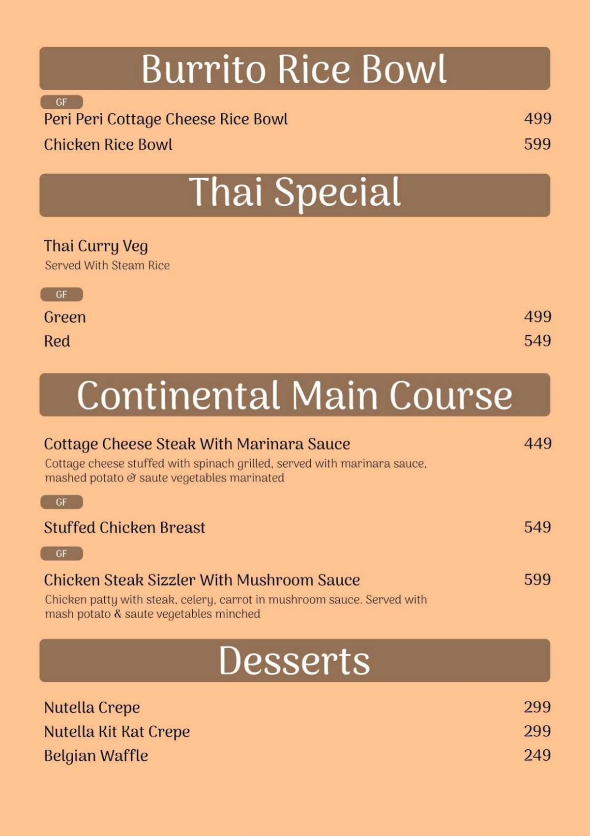 GUUNAAJ menu