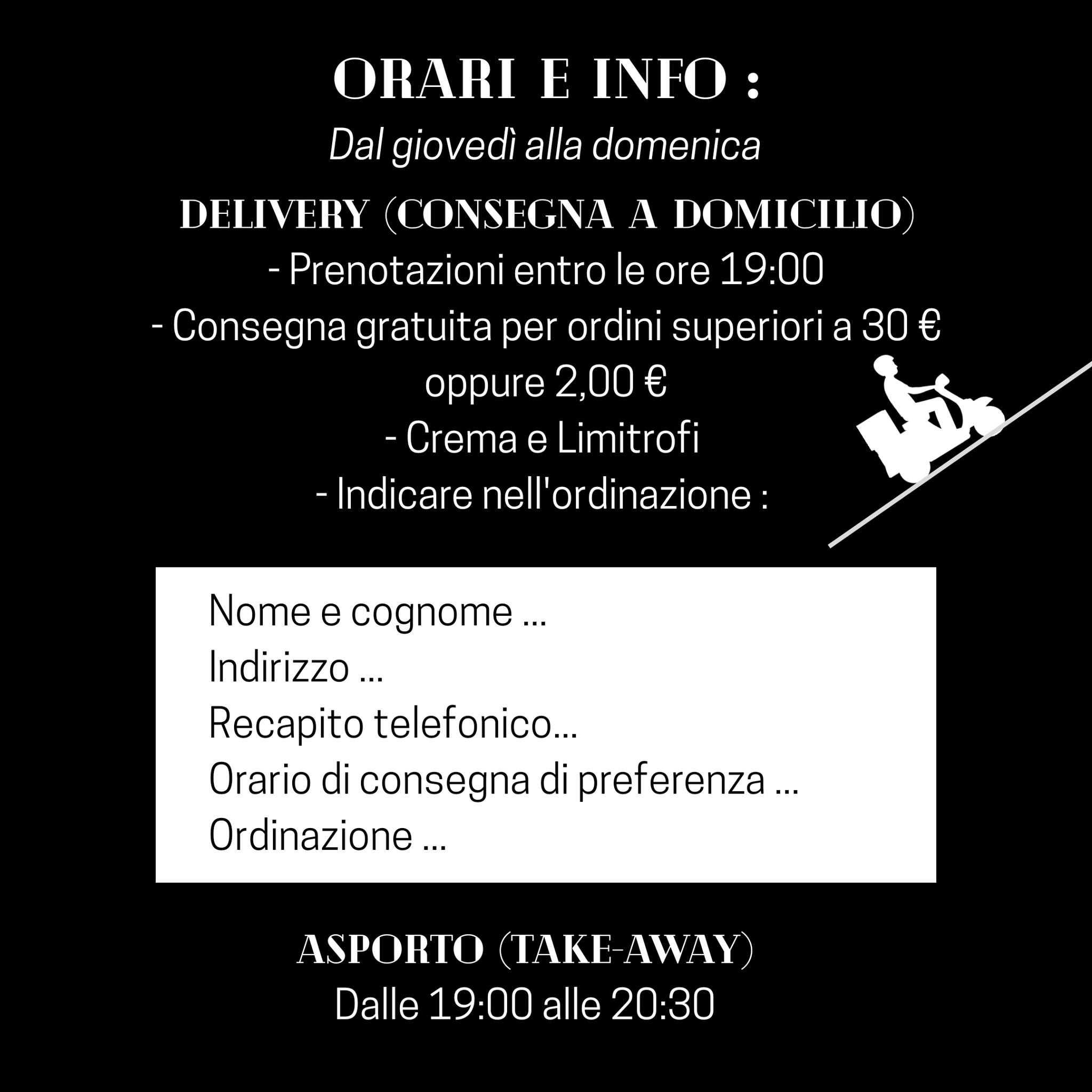 Menu di Retrò Cafè Garage 