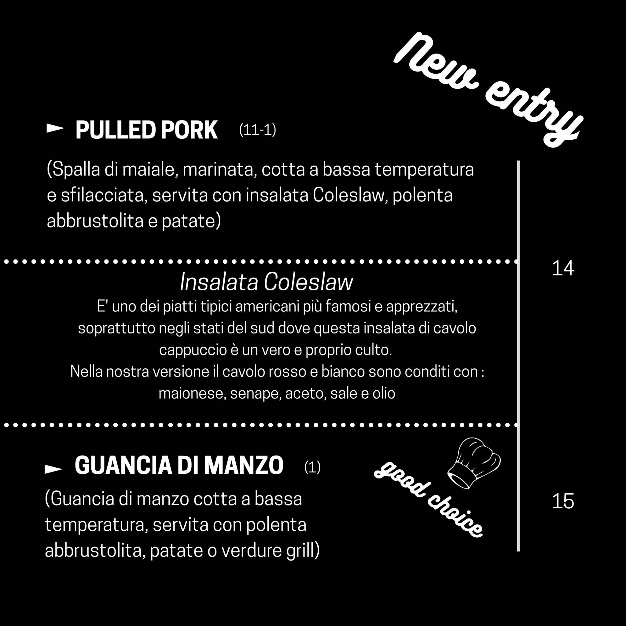 Menu di Retrò Cafè Garage 