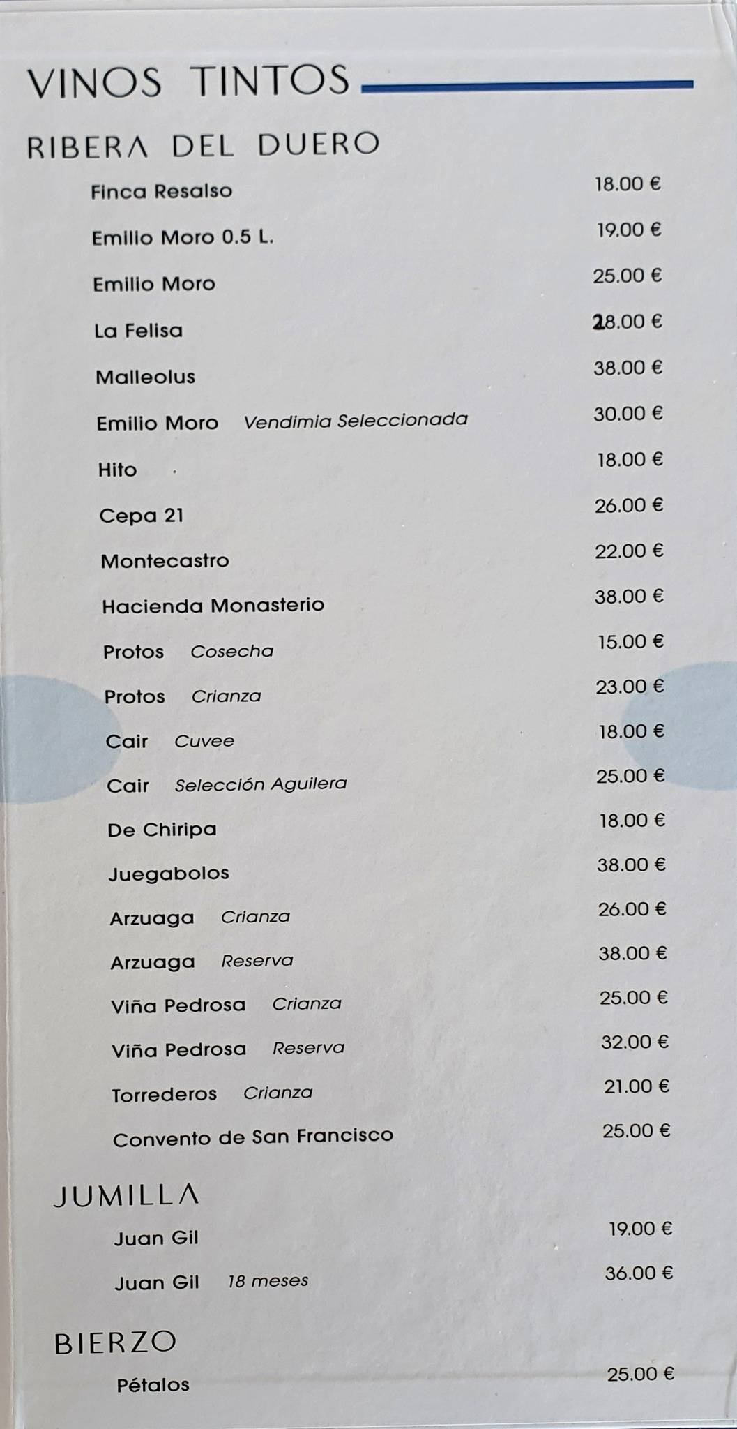 Carta Del Restaurante Rincon Del Puerto Garrucha Puerto Deportivo