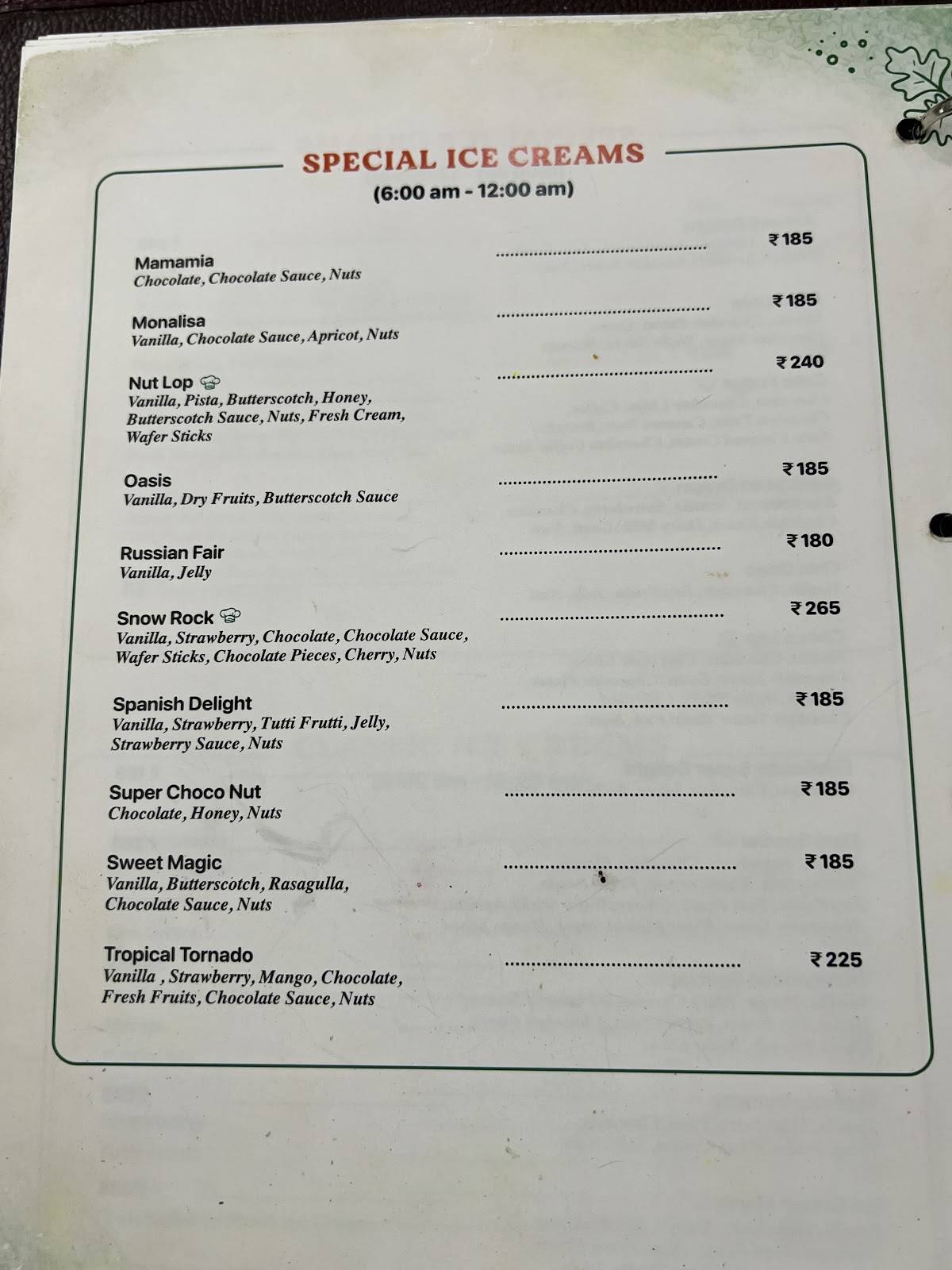 Geetham Veg Mount Road menu