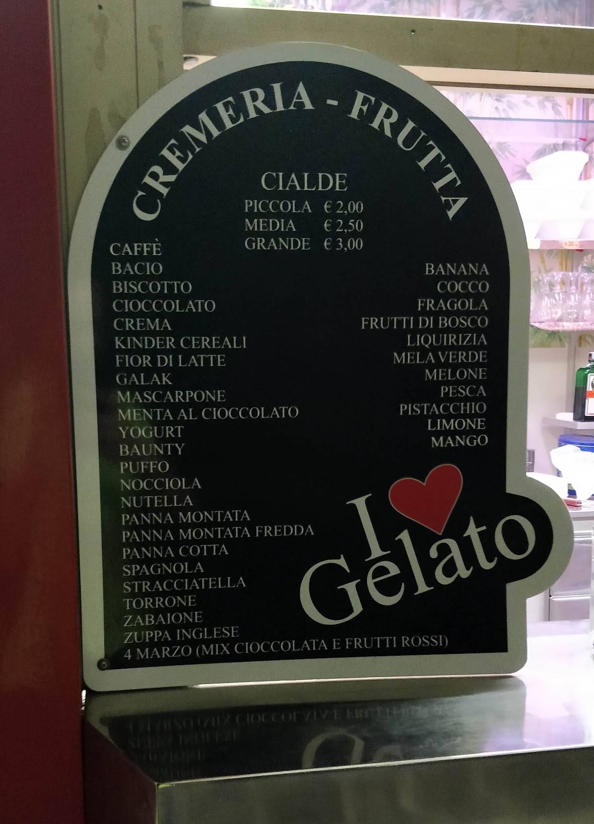 Menu di Gelateria Giorgio e Patrizia 