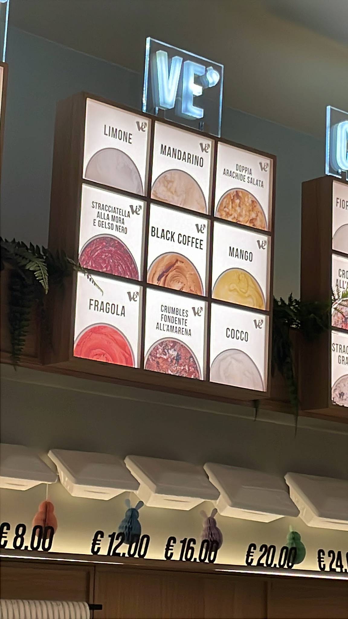 Menu di Gelateria La Romana dal 1947 
