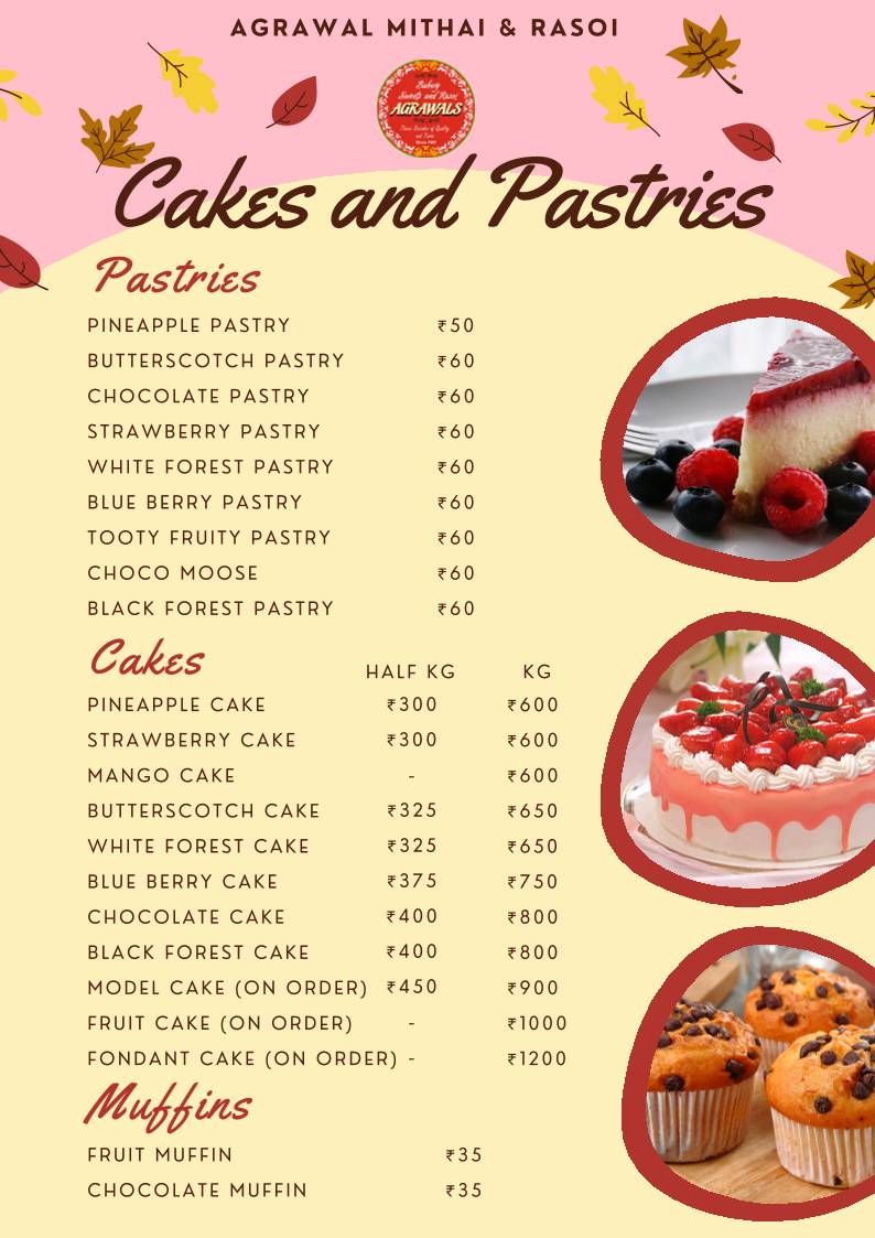 Agarwal's Mithai & Rasoi menu