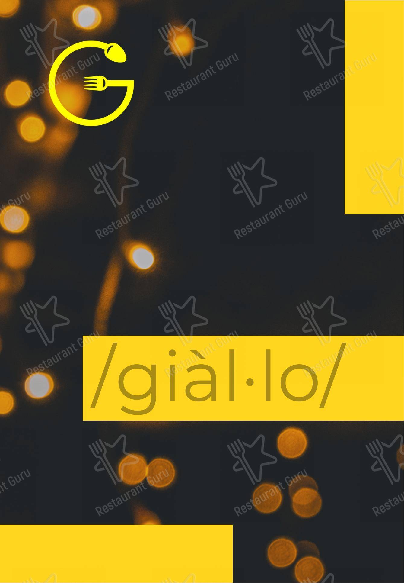 Menu di Giallo Viareggio - Menu