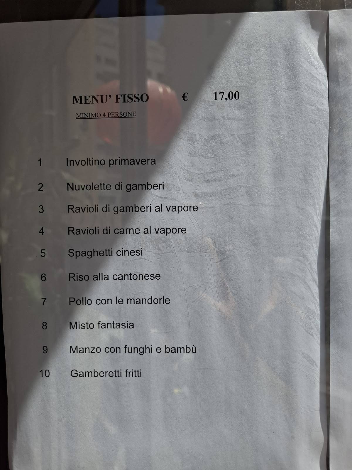 Menu di Giardino D'Oro 
