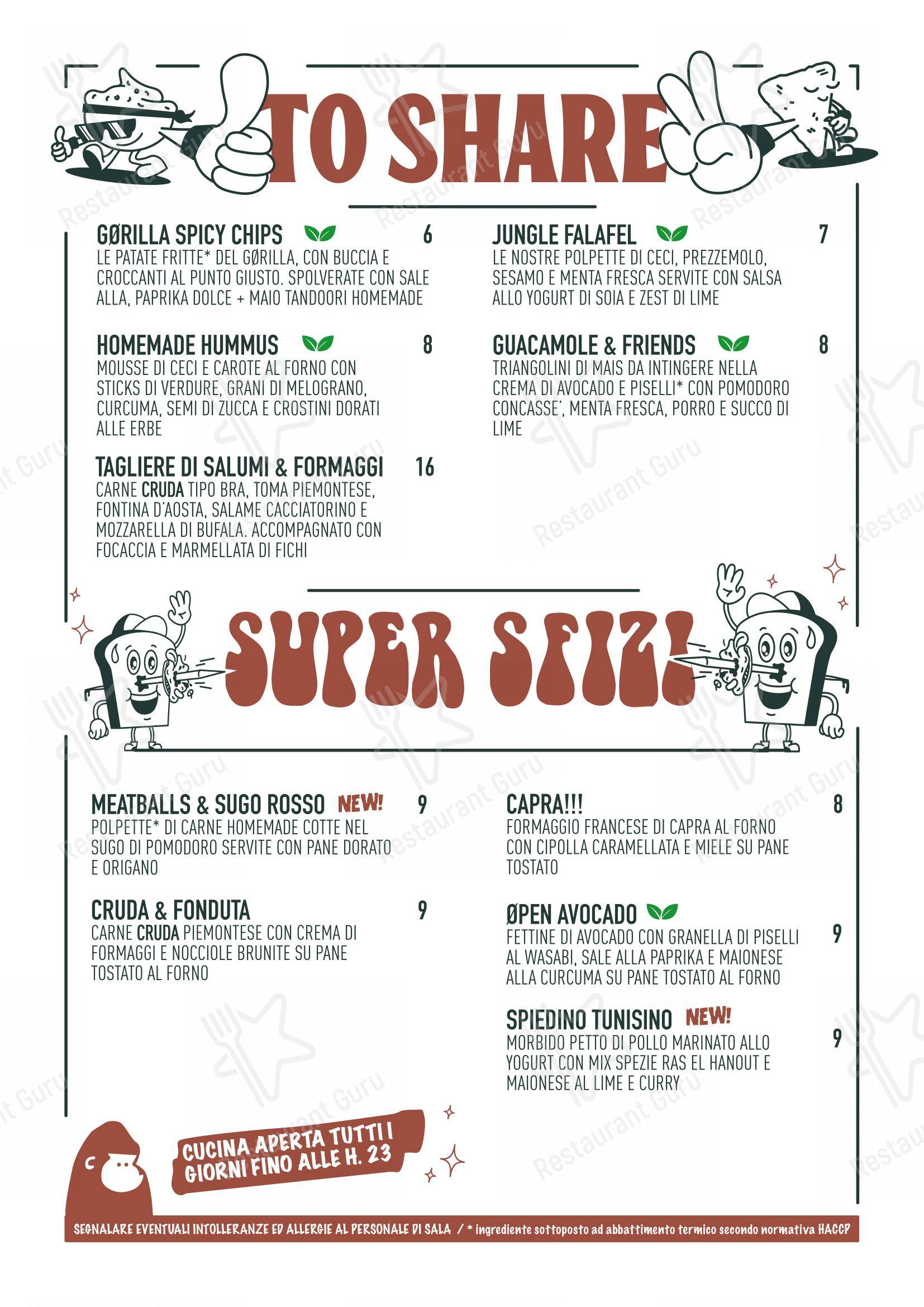 Menu di GØRILLA - Menu bar