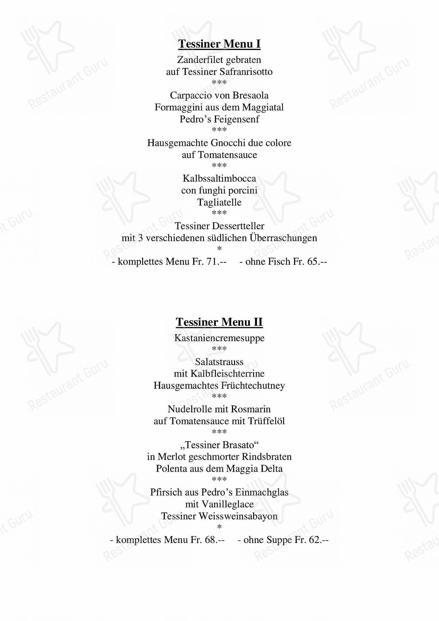 Boronia Catering Menu Pack per Restaurant Egli in Gossau