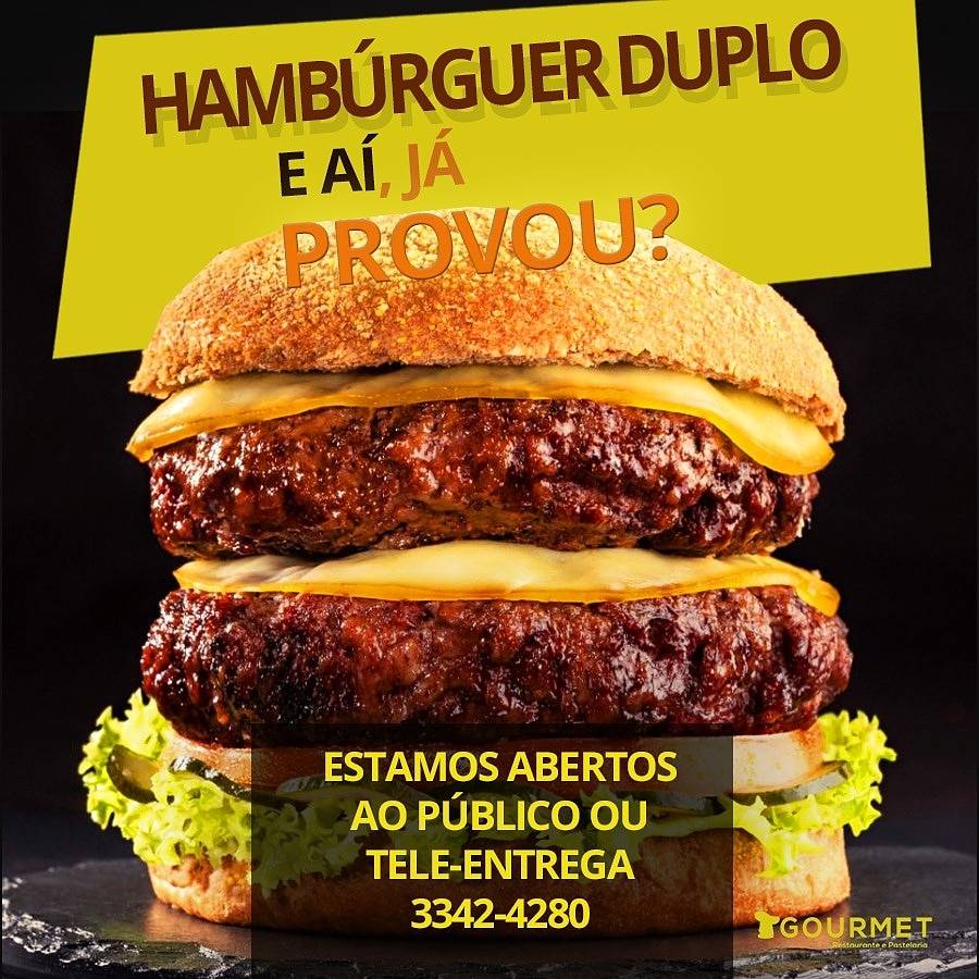 Gourmet cardápio