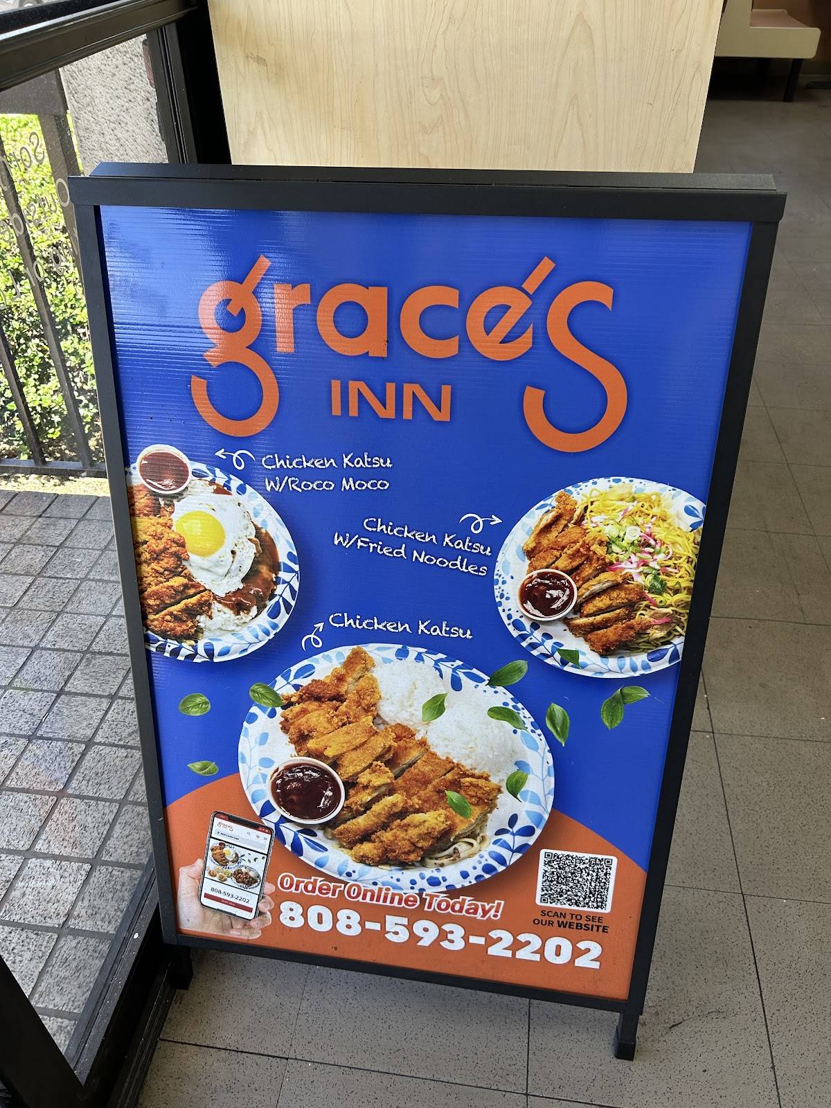 Menu at Grace's Inn fast food, Honolulu, S Beretania St. # 101