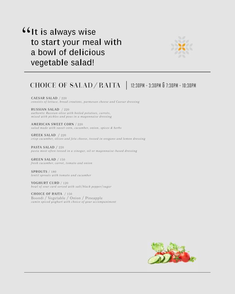 Grains Pure Veg by Udaan Pine Crest, Pelling menu