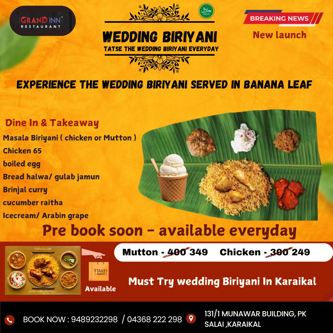 Grand inn Restaurant menu