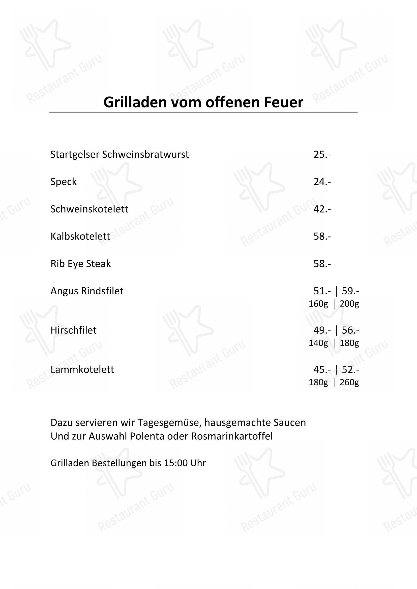 Menu di Grandis Ustria da Vin - Основное меню