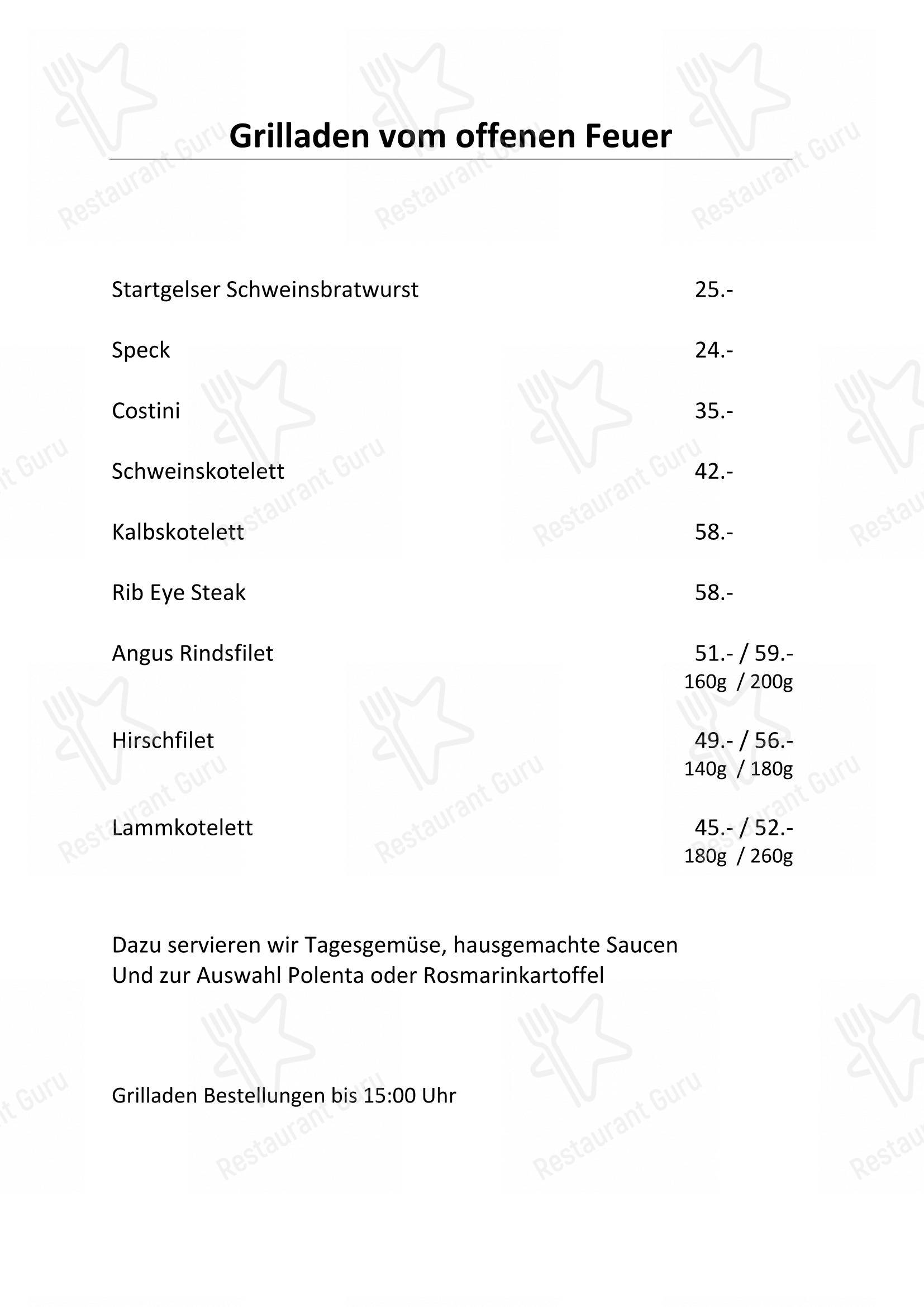 Menu di Grandis Ustria da Vin - Menu bar