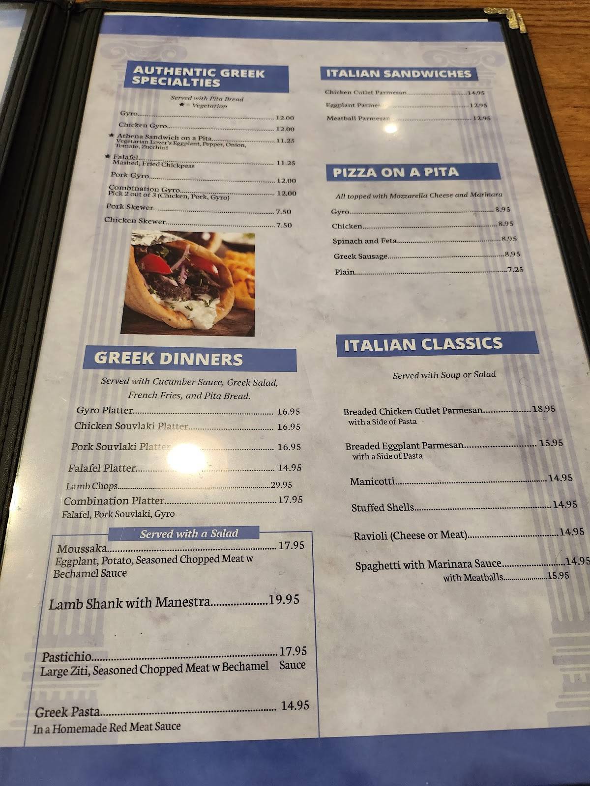 Menu at Greek American Grill restaurant, Dickson City