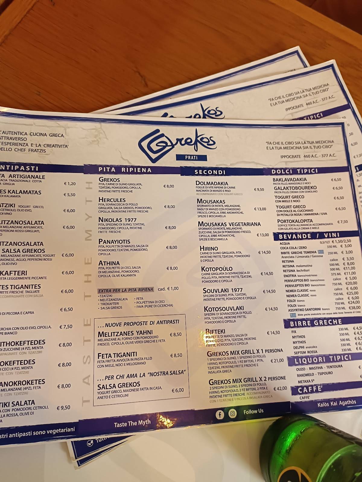 Menu di Grekos 