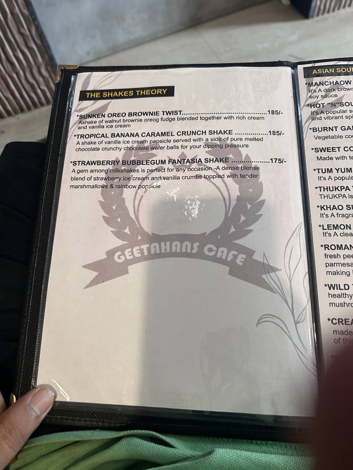 Grenee bardoli menu